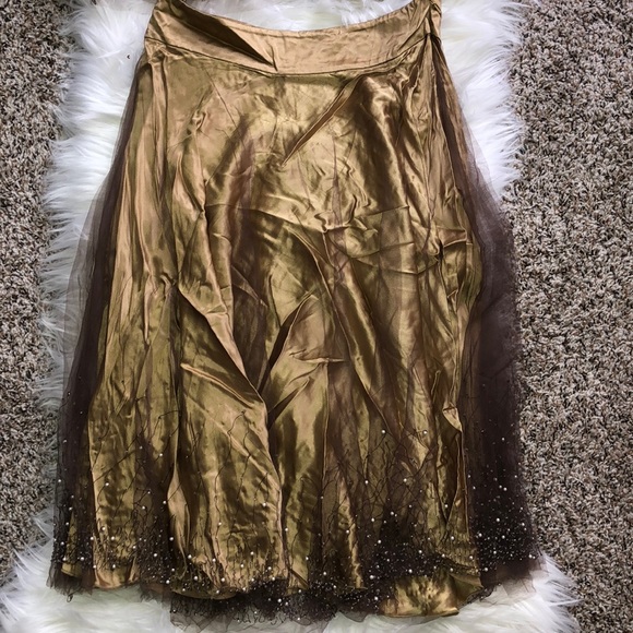 Skirt set with mesh and pearls - Picture 4 of 4